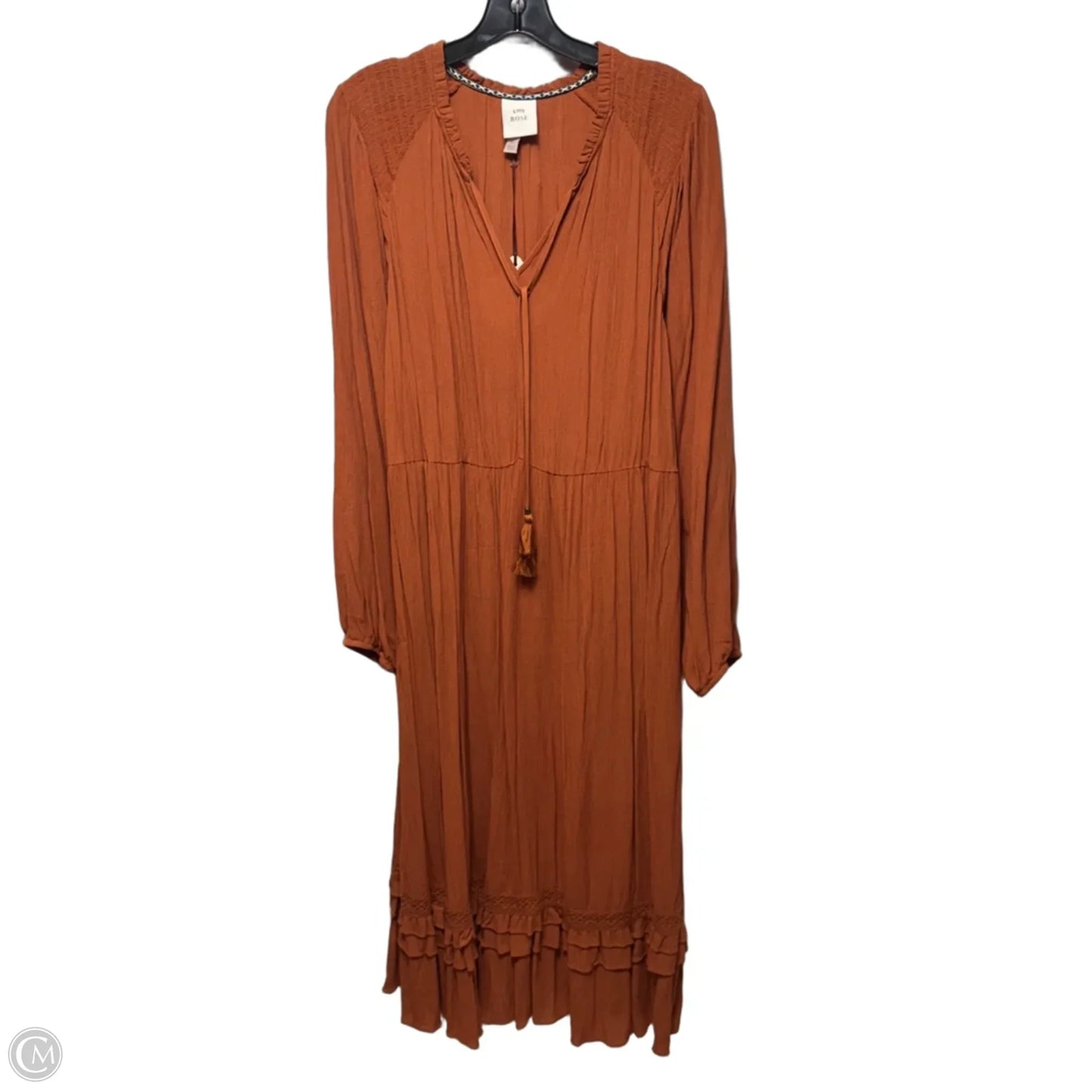 Dress Casual Maxi By Knox Rose In Copper, Size: Xl