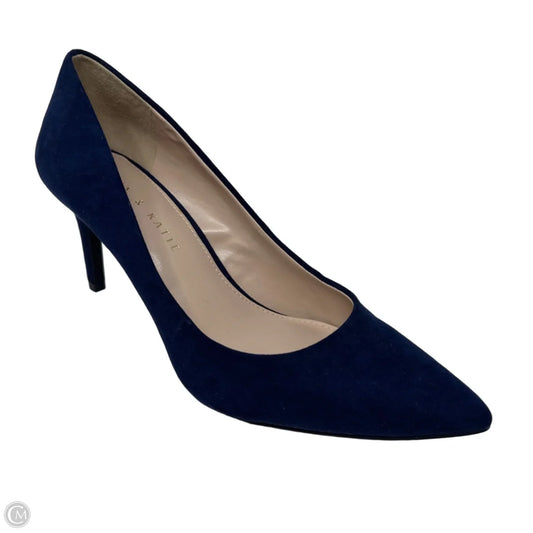 Misha Faux Suede Pumps By Kelly And Katie In Navy, Size: 7.5