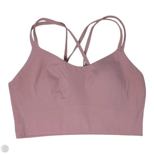 Athletic Bra By Lululemon In Pink, Size: M