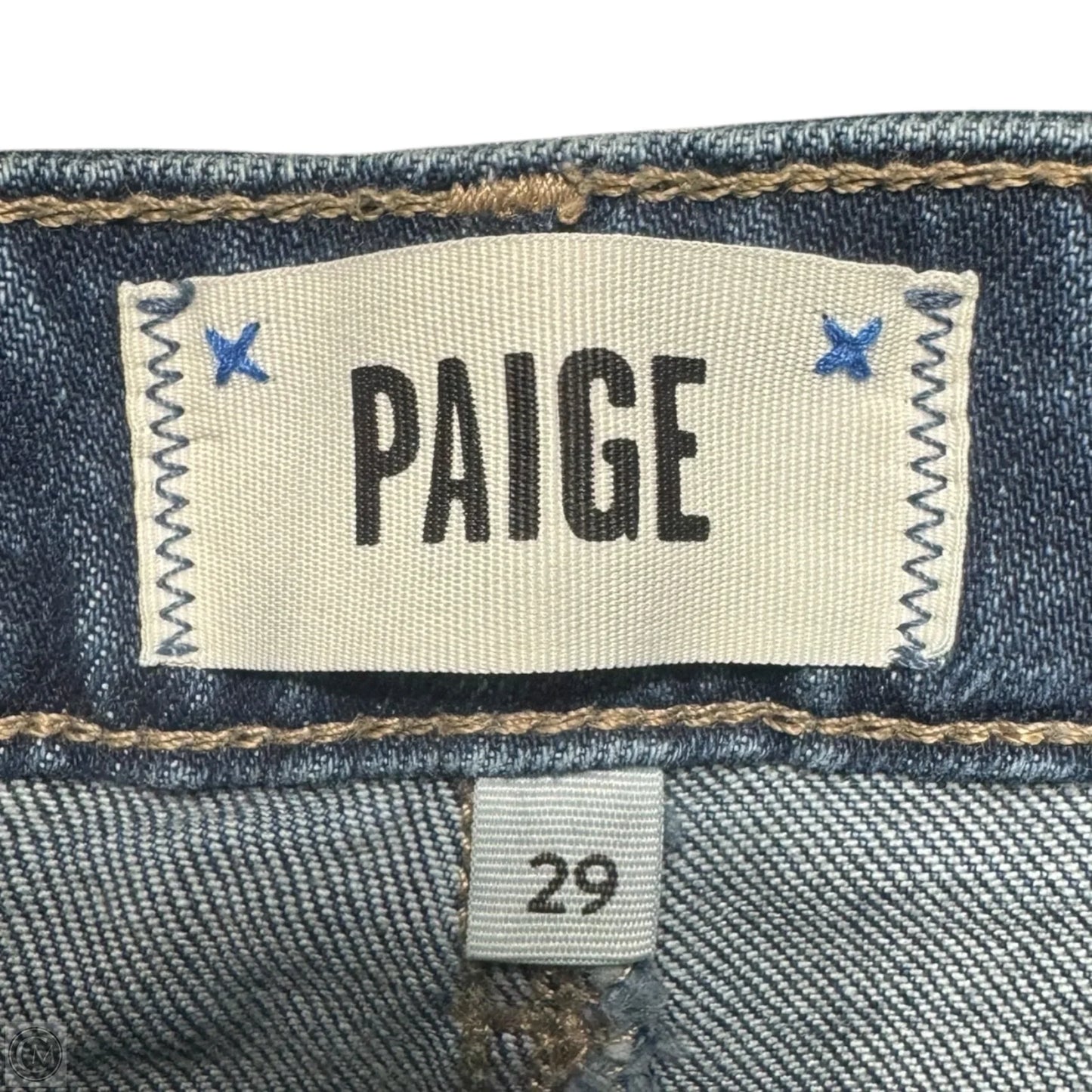 Leenah Ankle Jeans By Paige In Blue Denim, Size: 8/29