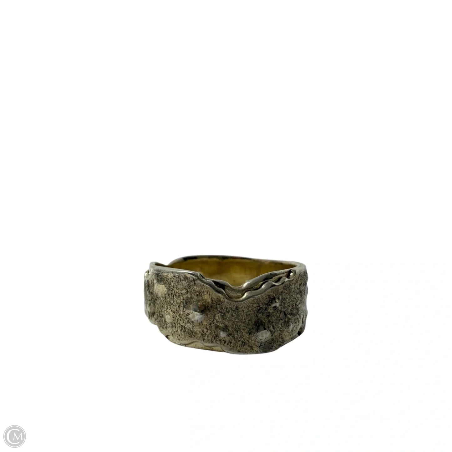 Silver Tone Band Ring, Size: 8