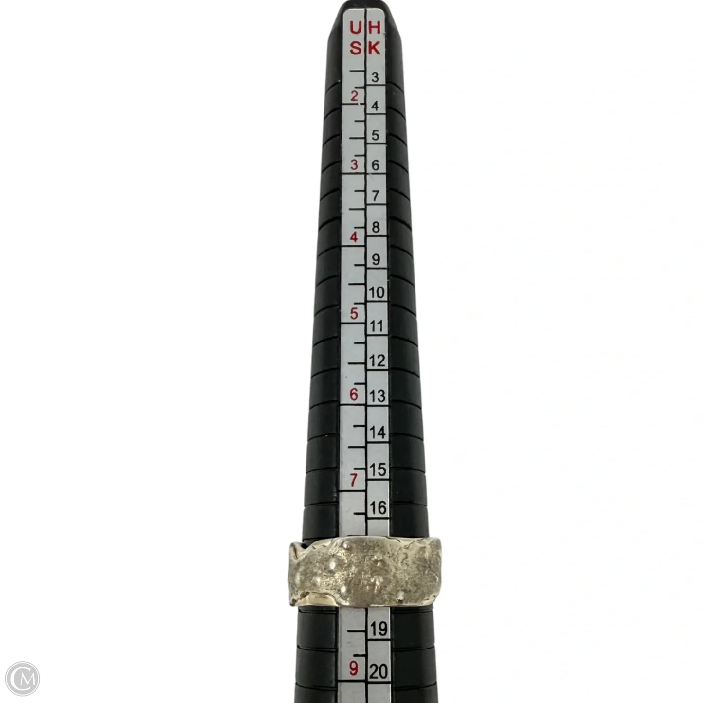 Silver Tone Band Ring, Size: 8