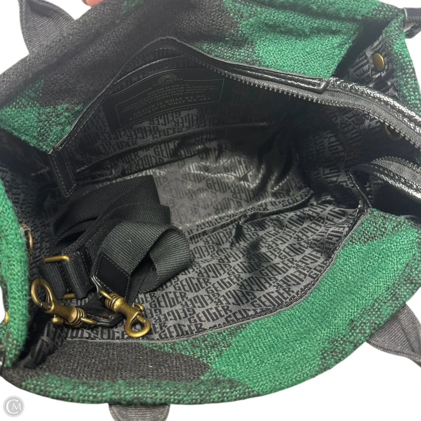 Tweed Southbank Tote Handbag Designer By Kurt Geiger, Size: Medium