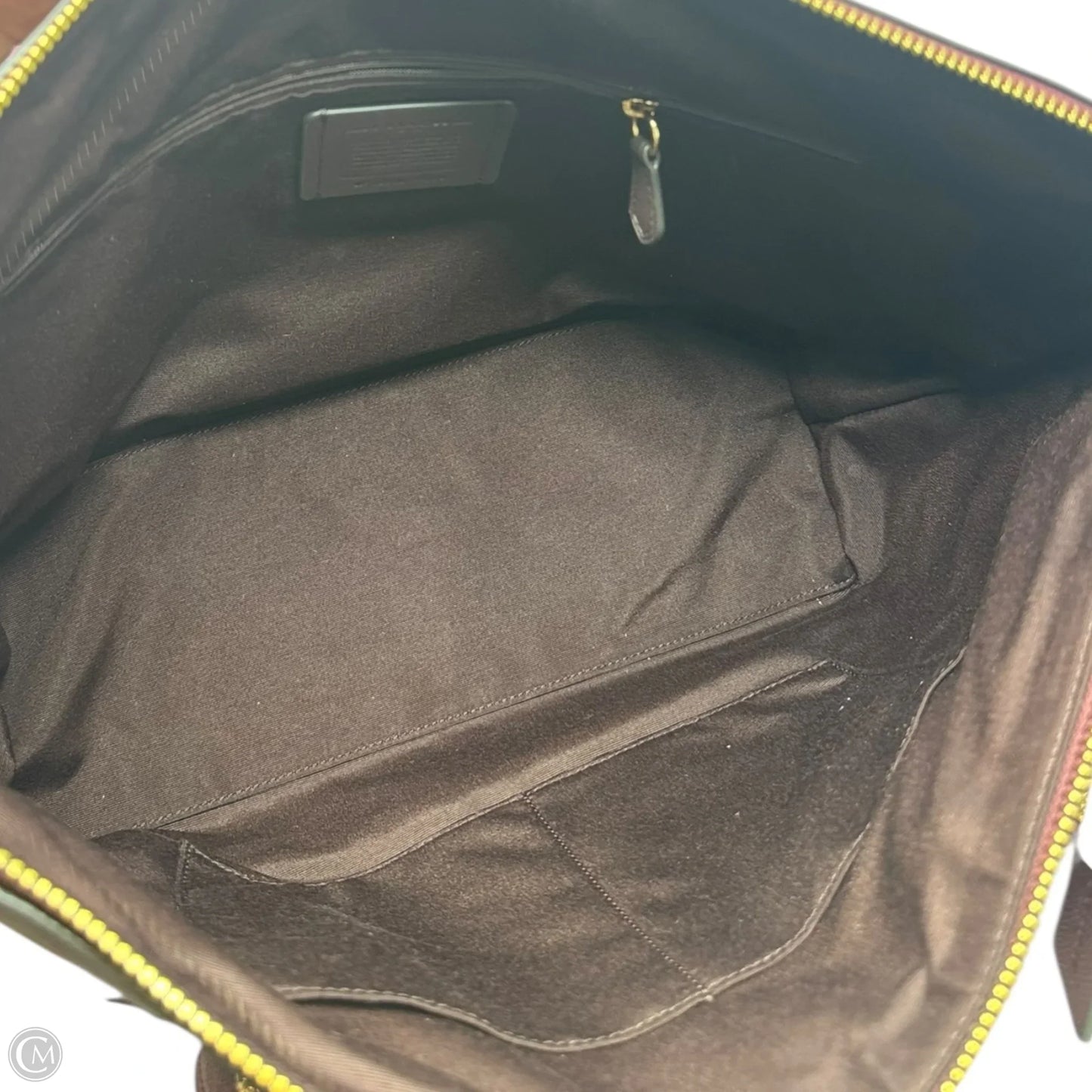 Gallery Tote Handbag Designer By Coach, Size: Large