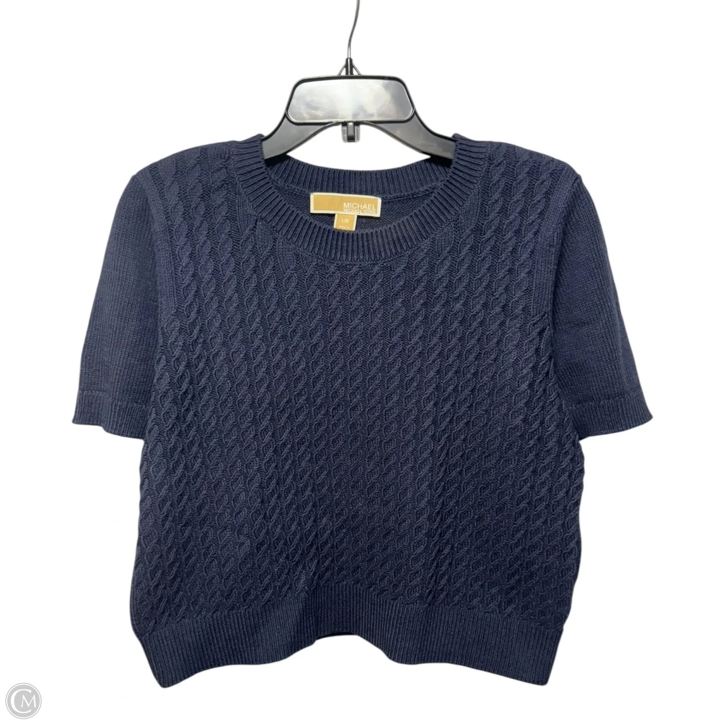 Sweater Short Sleeve By Michael By Michael Kors In Navy, Size: L