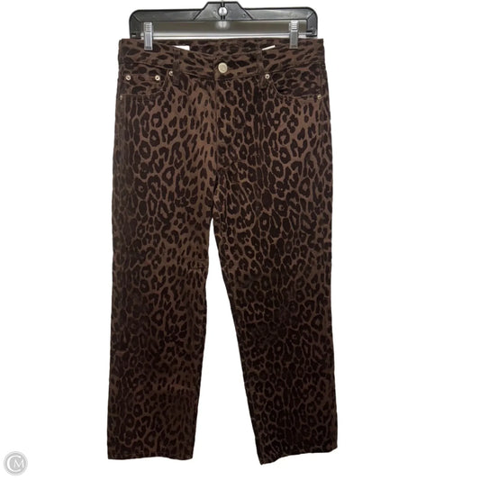 Jeans Boyfriend By Zara In Animal Print, Size: 4