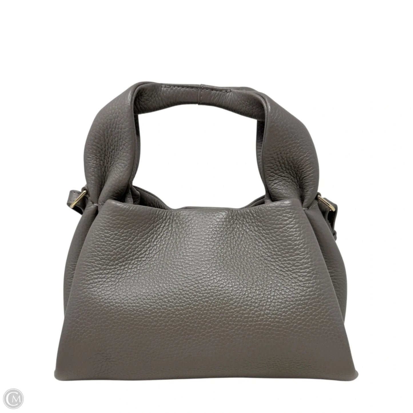 Italian Leather Trapeze Crossbody Bag By Quince, Size: Small