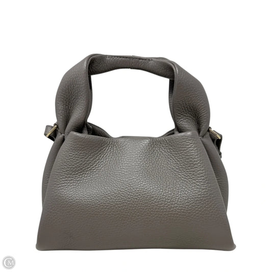 Italian Leather Trapeze Crossbody Bag By Quince, Size: Small