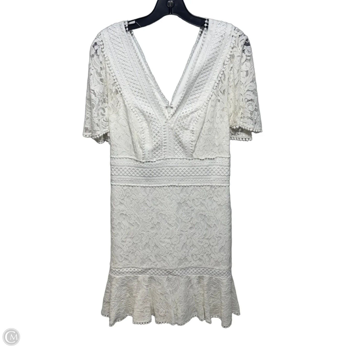 Lave Fit & Flare Dress By Eliza J In White, Size: 12