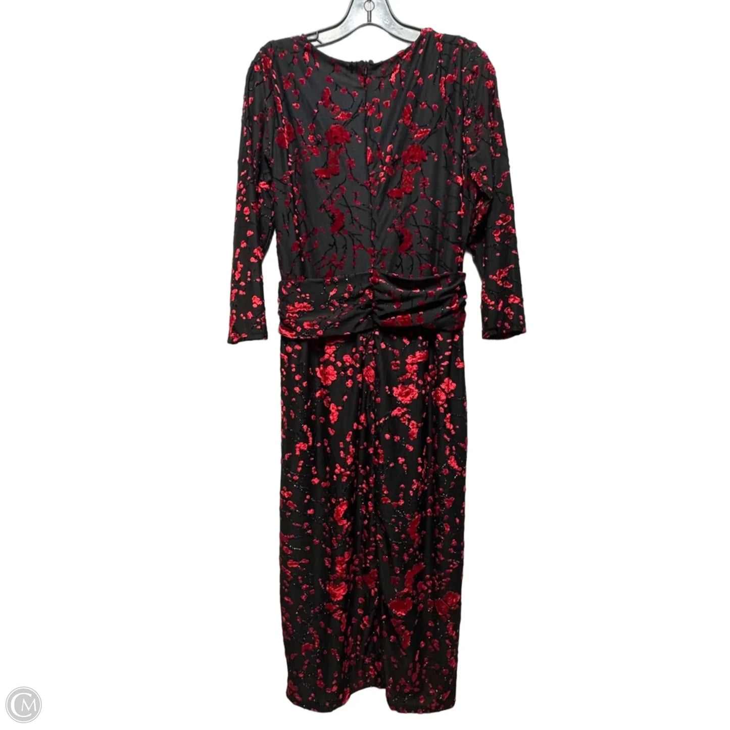 Dress Party Midi By Long Tall Sally In Black & Red, Size: 10