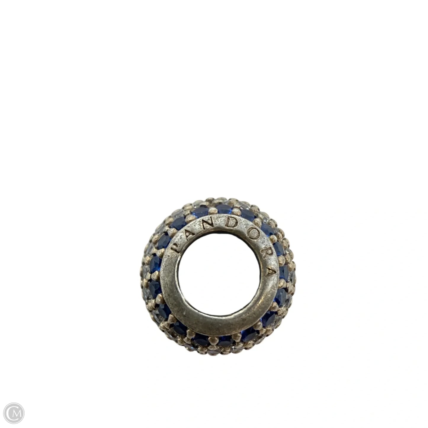 Sterling Silver & Blue CZ Nautical Pave Lights Charm By Pandora