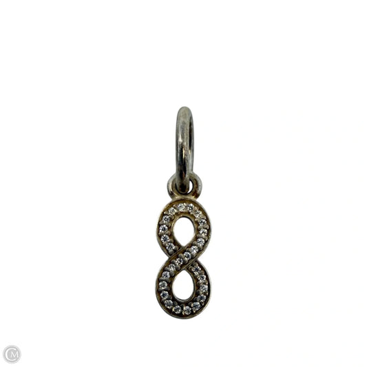 Sterling Silver & CZ Pave Symbol of Infinity Dangle Charm By Pandora