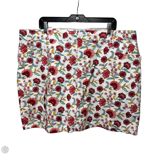 Skirt By St Johns Bay In Floral Print, Size: 2x