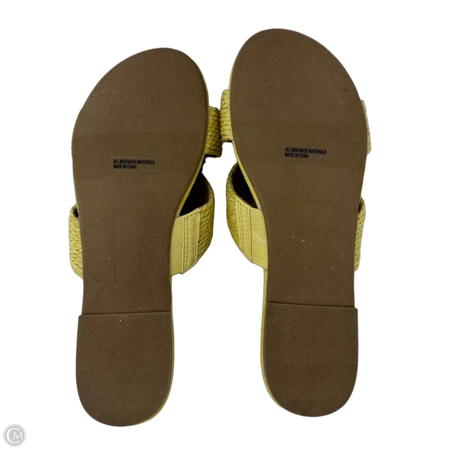 Geeya Sandals Flats By Dolce Vita In Yellow, Size: 7.5