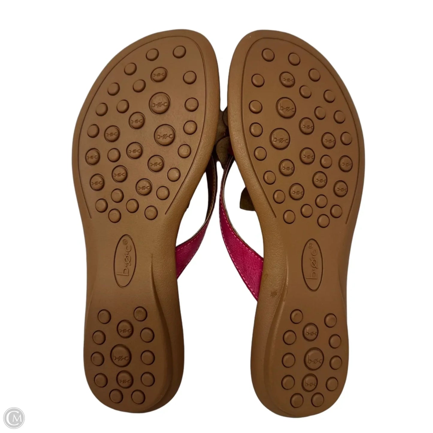 Floral Thong Sandals Flats By Boc In Pink, Size: 7
