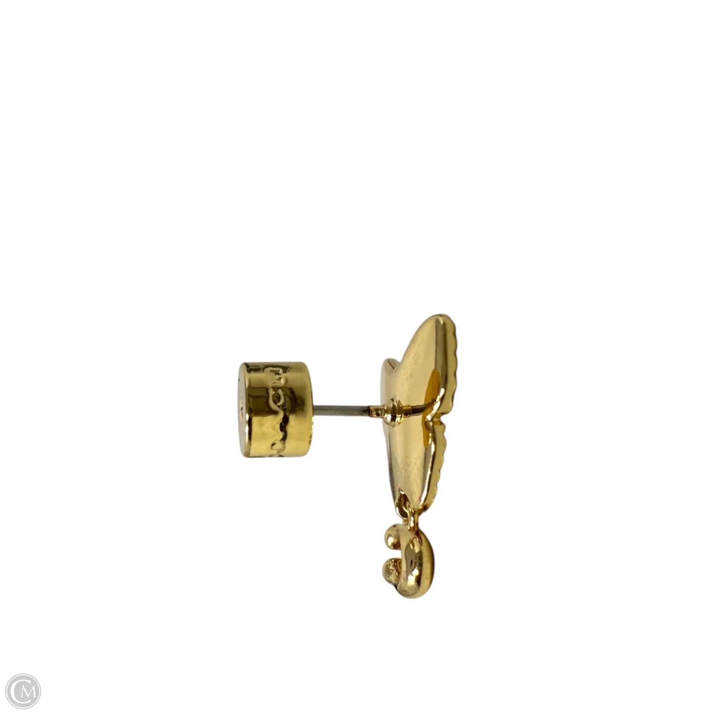 Faux Stone Signature Heritage Butterfly Earrings Designer By Coach