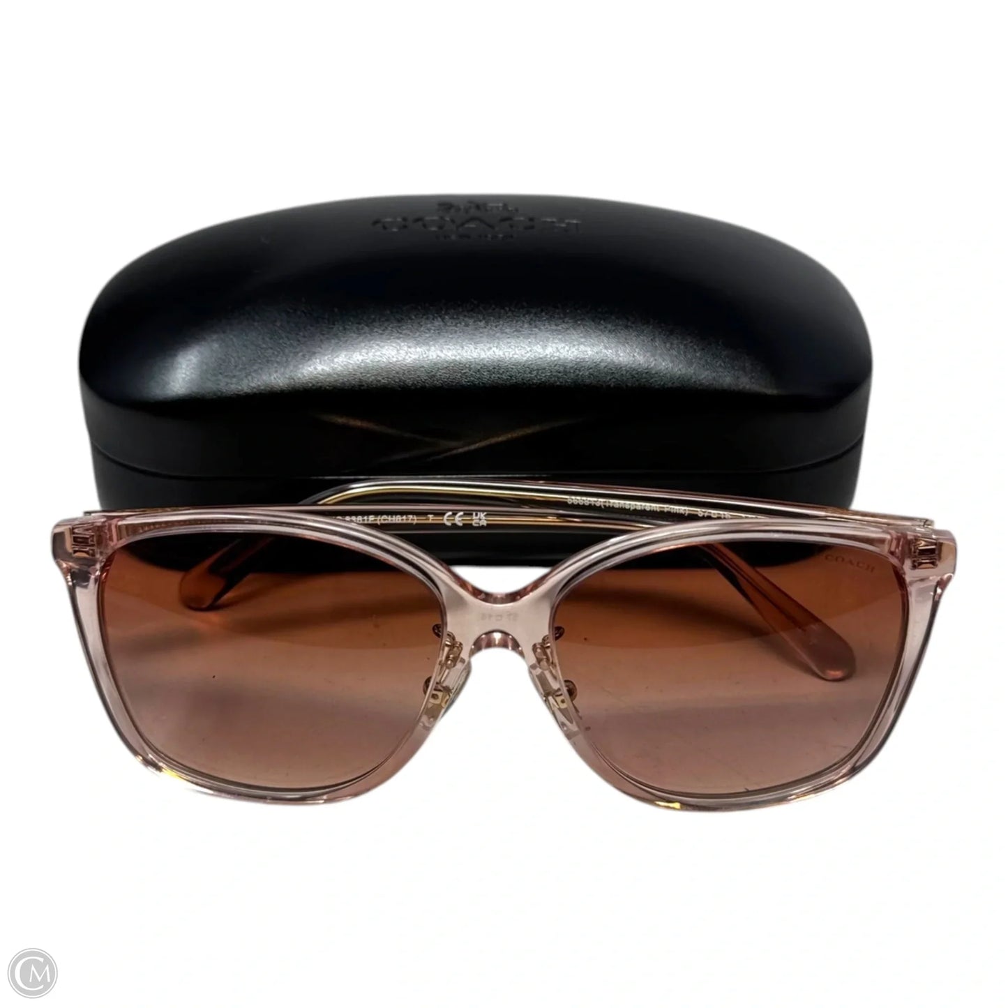 Transparent Square Frame Sunglasses Designer By Coach