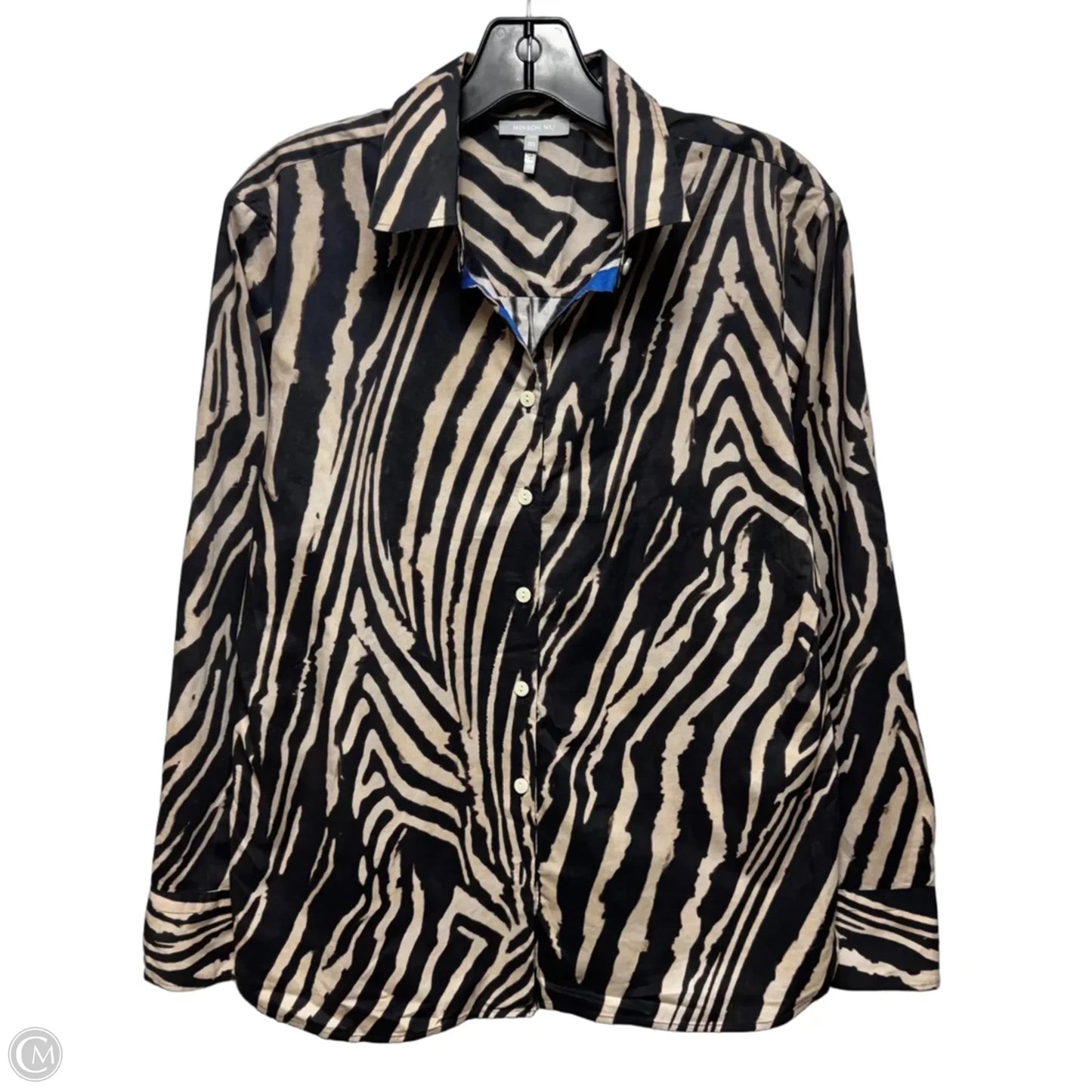 Top Long Sleeve By Hinson Wu In Zebra Print, Size: M
