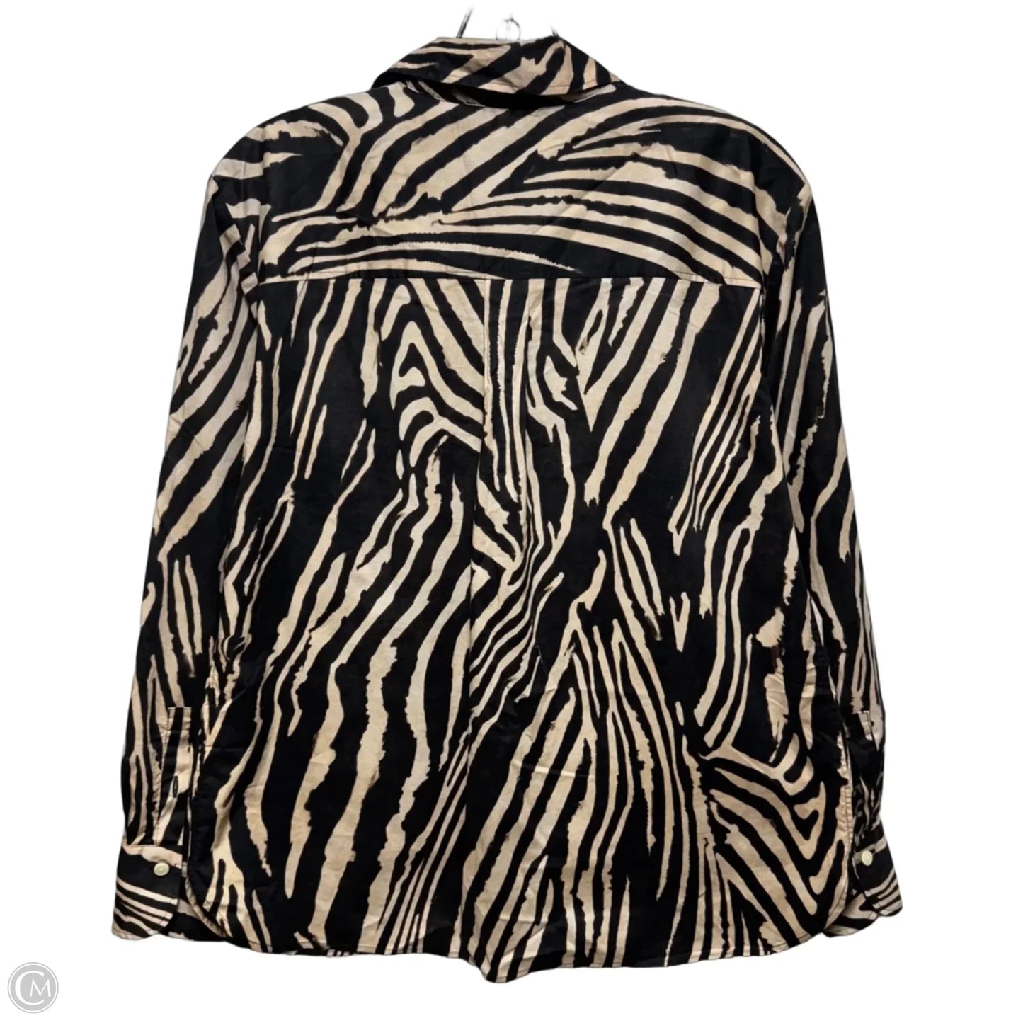 Top Long Sleeve By Hinson Wu In Zebra Print, Size: M