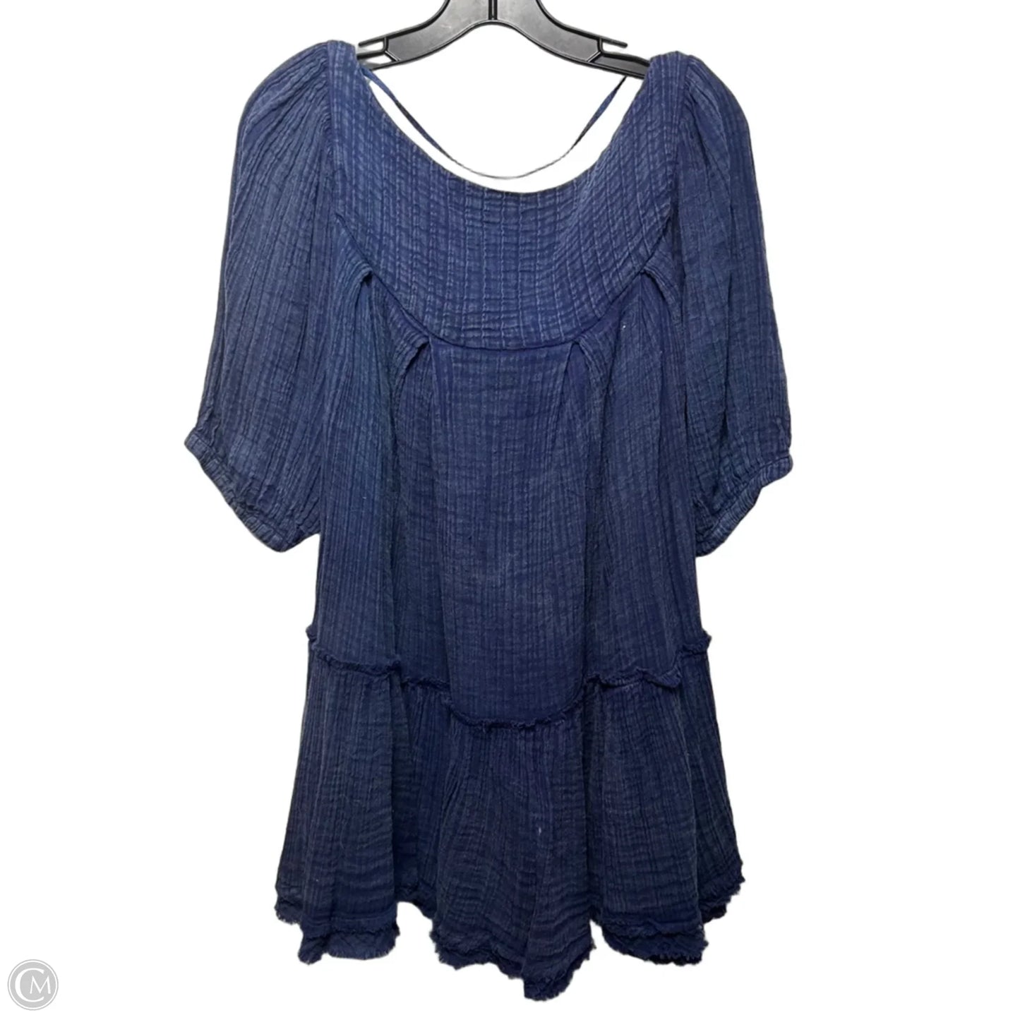 Mystery Land Tunic Short Sleeve By Free People In Blue, Size: Xs