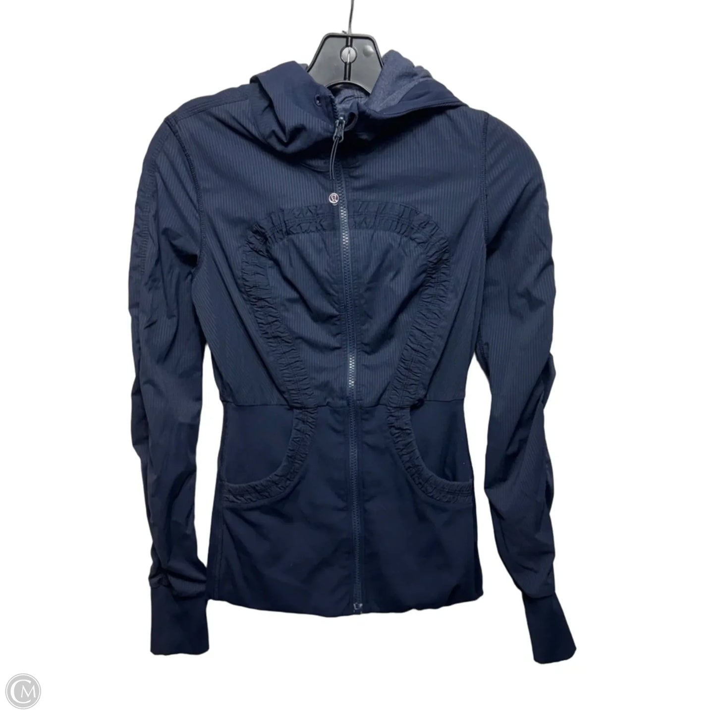 Athletic Jacket By Lululemon In Navy, Size: S ESTIMATED