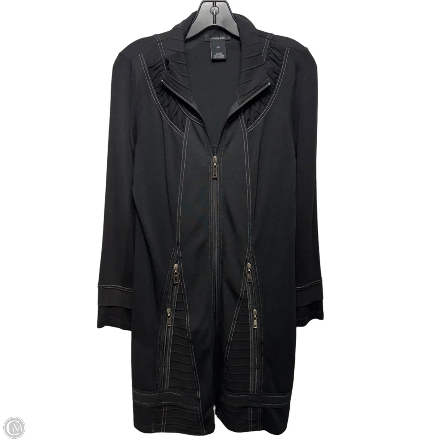 Jacket/Dress Casual Midi By Alison Sheri In Black, Size: S