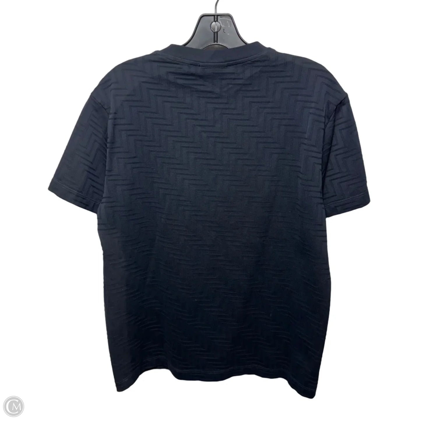 Top Short Sleeve By Emporio Armani In Black, Size: M