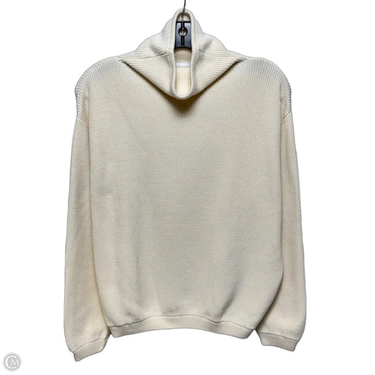 Cotton Sweater By Edinburgh Knitwear In Cream, Size: M