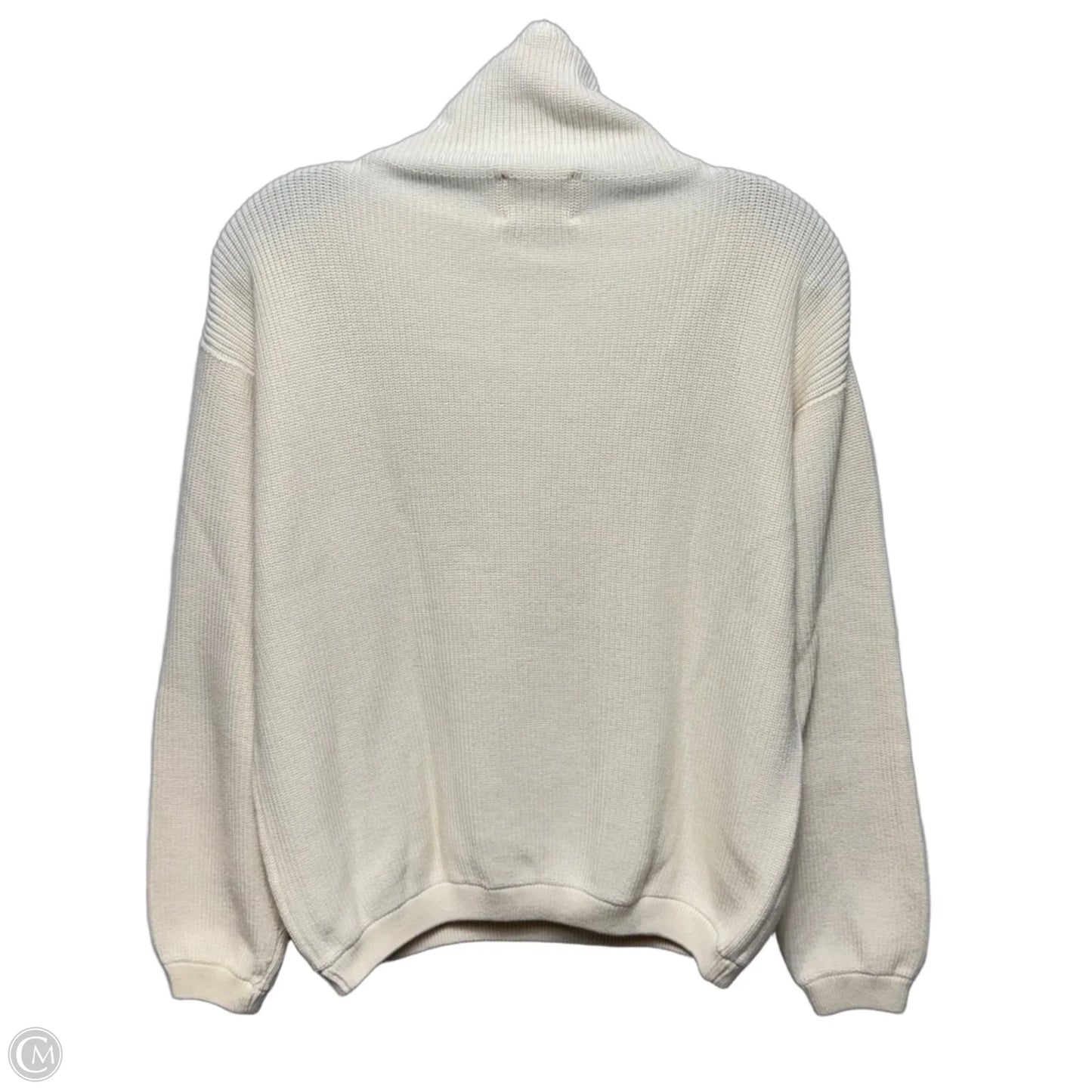 Cotton Sweater By Edinburgh Knitwear In Cream, Size: M