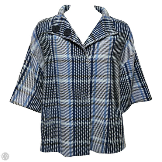 Jacket By Akris In Plaid Pattern, Size: 8