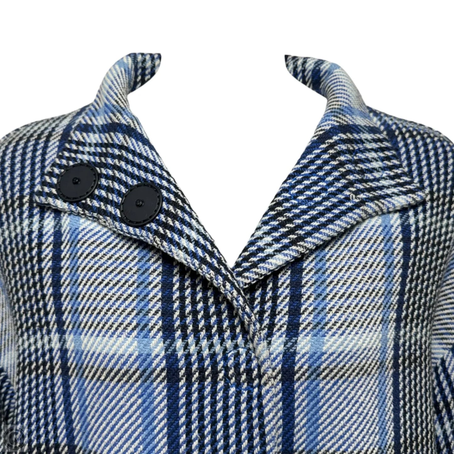 Jacket By Akris In Plaid Pattern, Size: 8