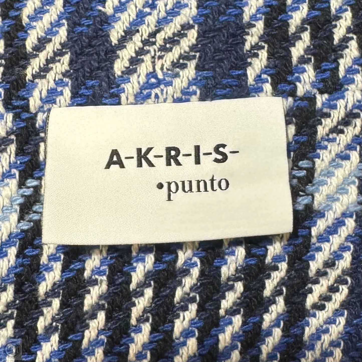 Jacket By Akris In Plaid Pattern, Size: 8
