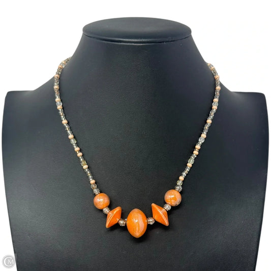 Glass Bead Statement Necklace By Murina Antica