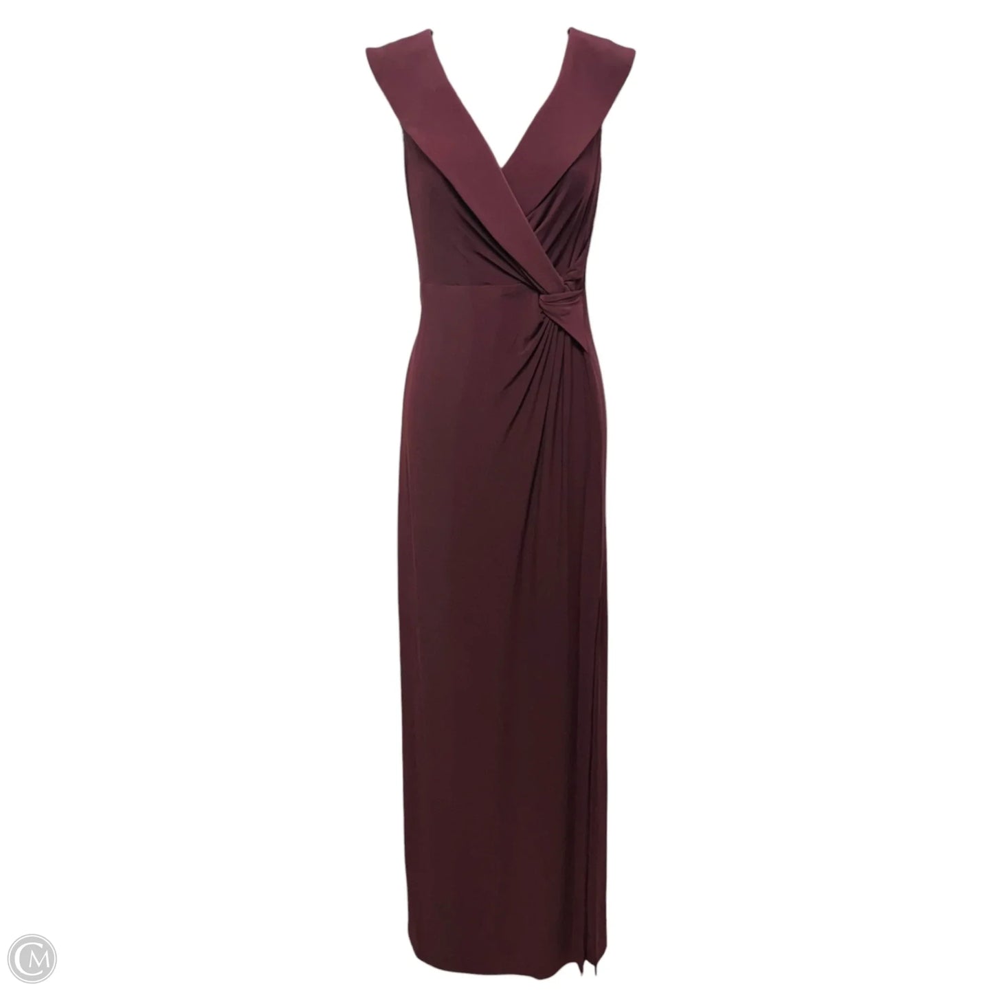 Leonidas Dress Party Long By Lauren By Ralph Lauren In Maroon, Size: 2