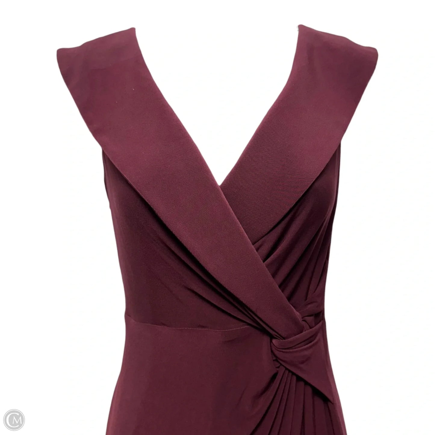 Leonidas Dress Party Long By Lauren By Ralph Lauren In Maroon, Size: 2