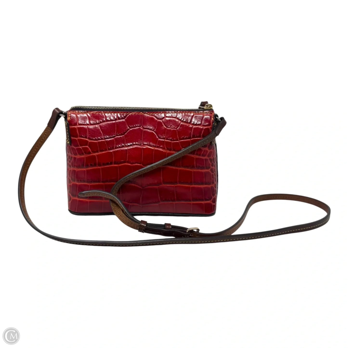 Croco Crossbody Designer By Dooney And Bourke, Size: Small