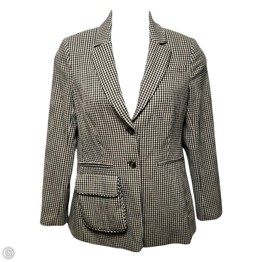 Blazer By Pearl In Checkered Pattern, Size: 8