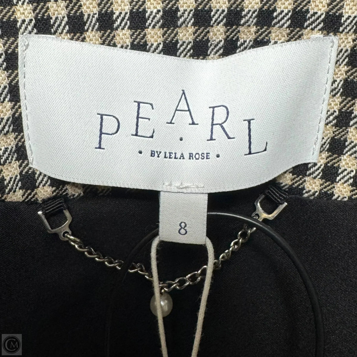 Blazer By Pearl In Checkered Pattern, Size: 8