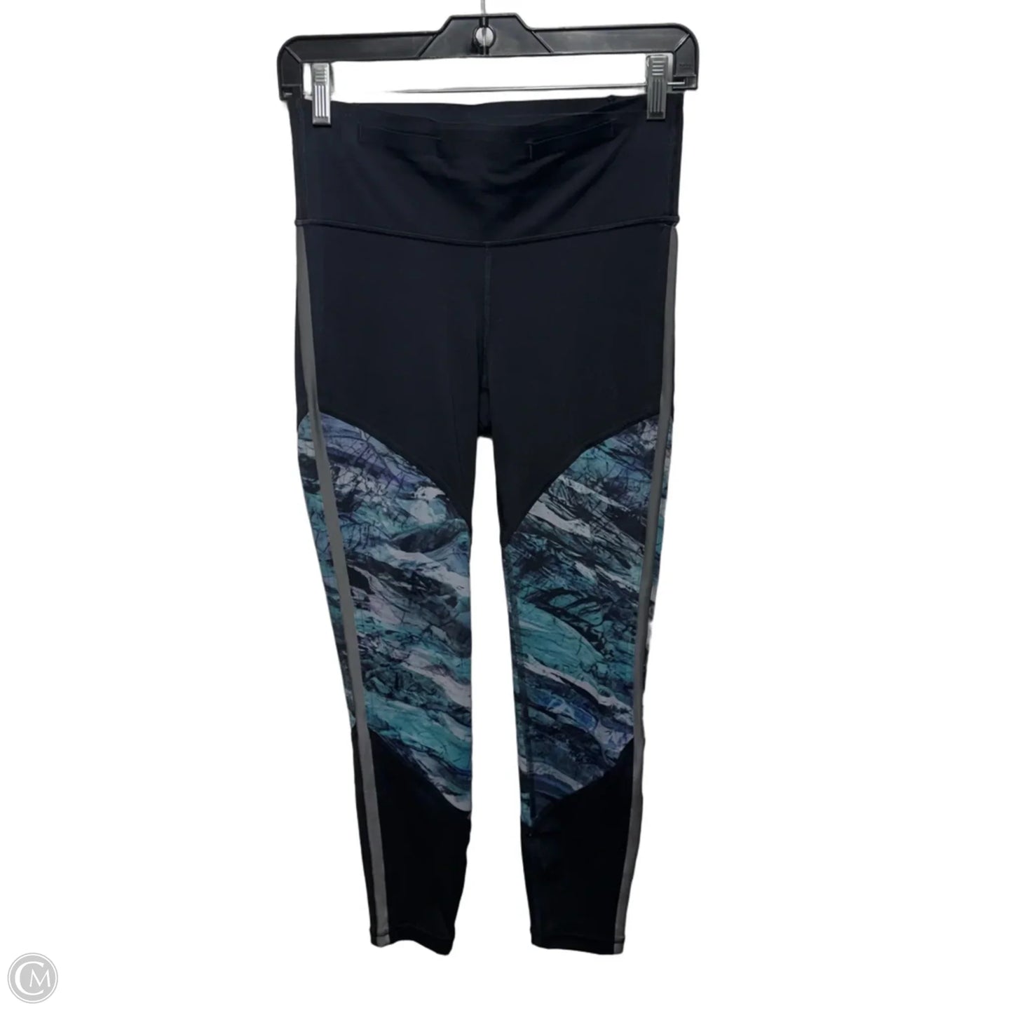 Athletic Leggings By Lululemon In Black & Blue, Size: 6
