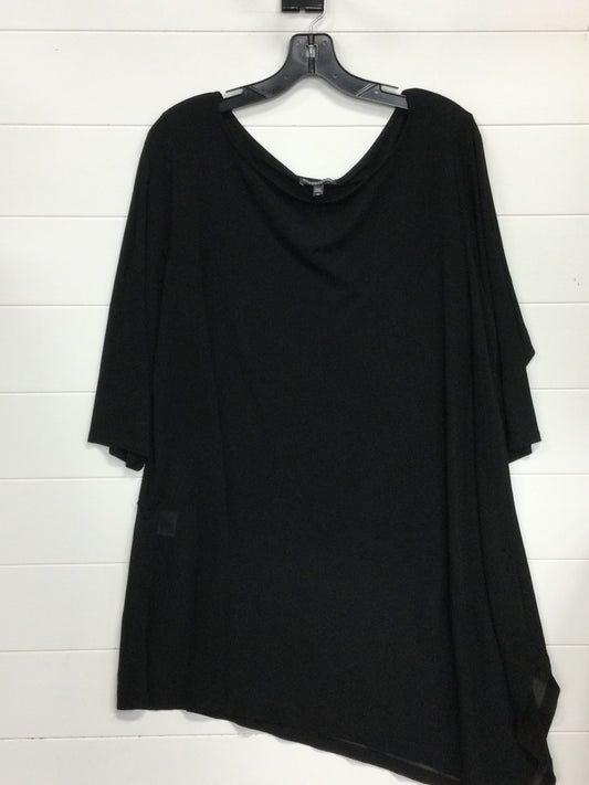 Top Ls By Eileen Fisher In Black, Size:1X