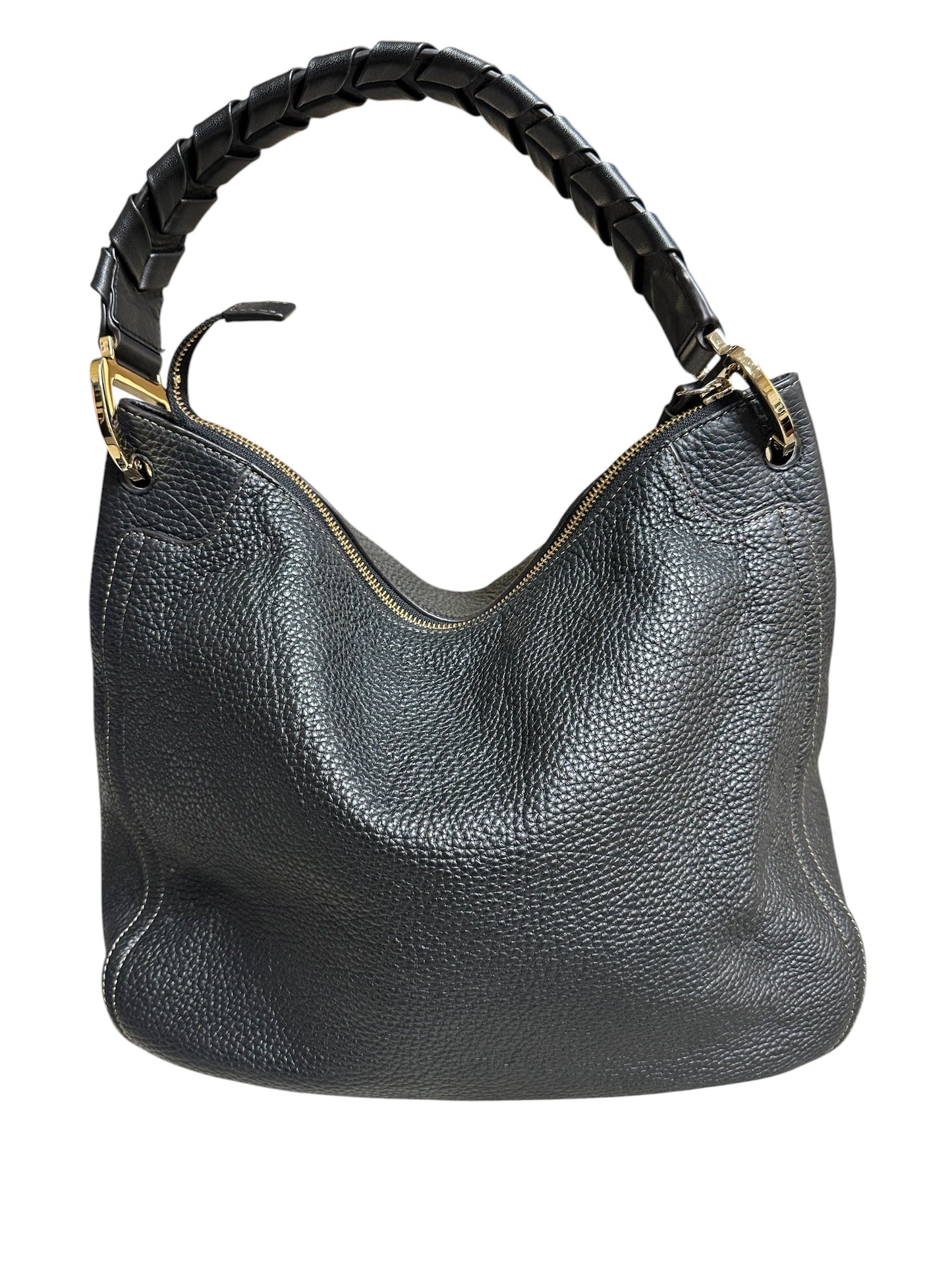 Handbag Luxury Designer By Furla In Black, Size:Medium