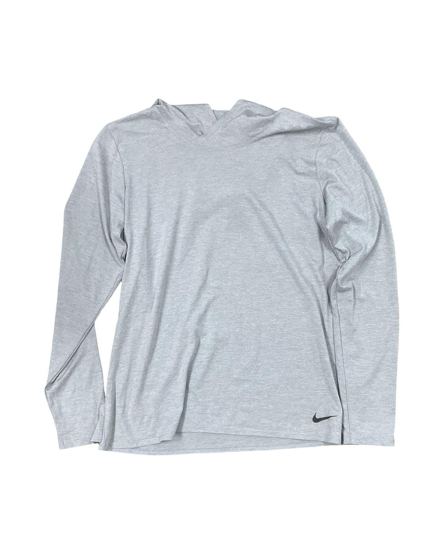 Athletic Top Ls Hoodie By Nike In Grey, Size:L
