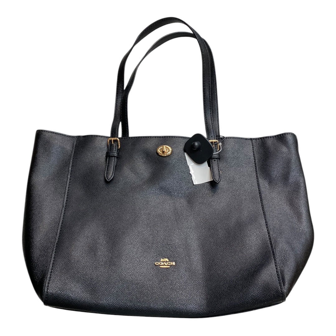 Handbag Designer By Coach In Black, Size:Large