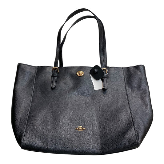 Handbag Designer By Coach In Black, Size:Large