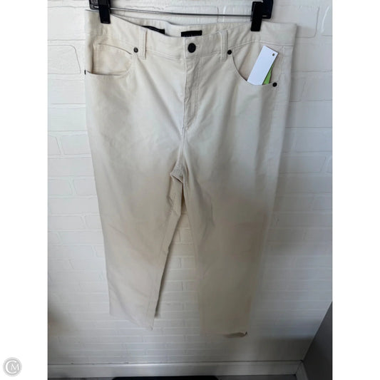 Pants Corduroy By Talbots In Cream, Size: 12