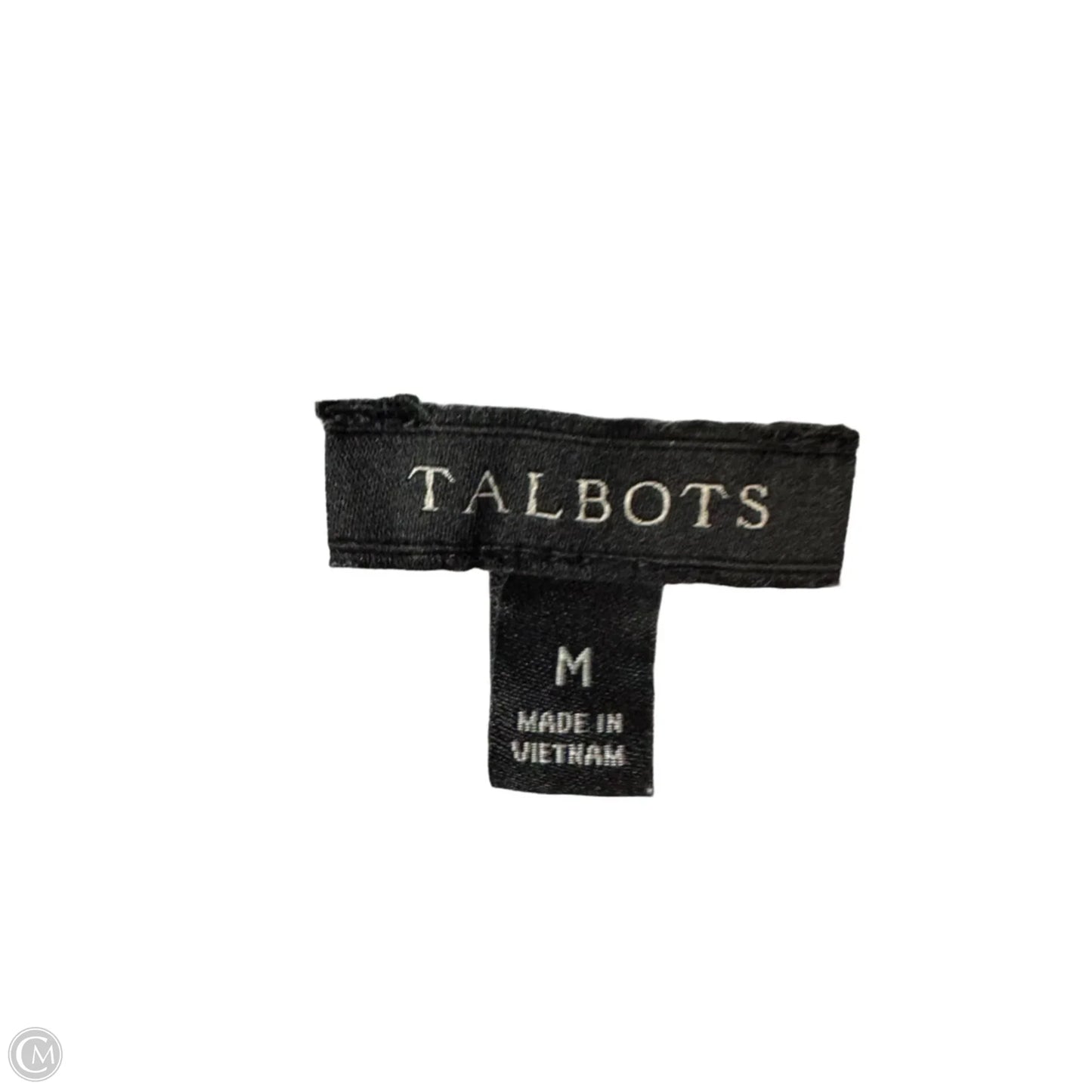 Top 3/4 Sleeve By Talbots In Green & Pink, Size: M