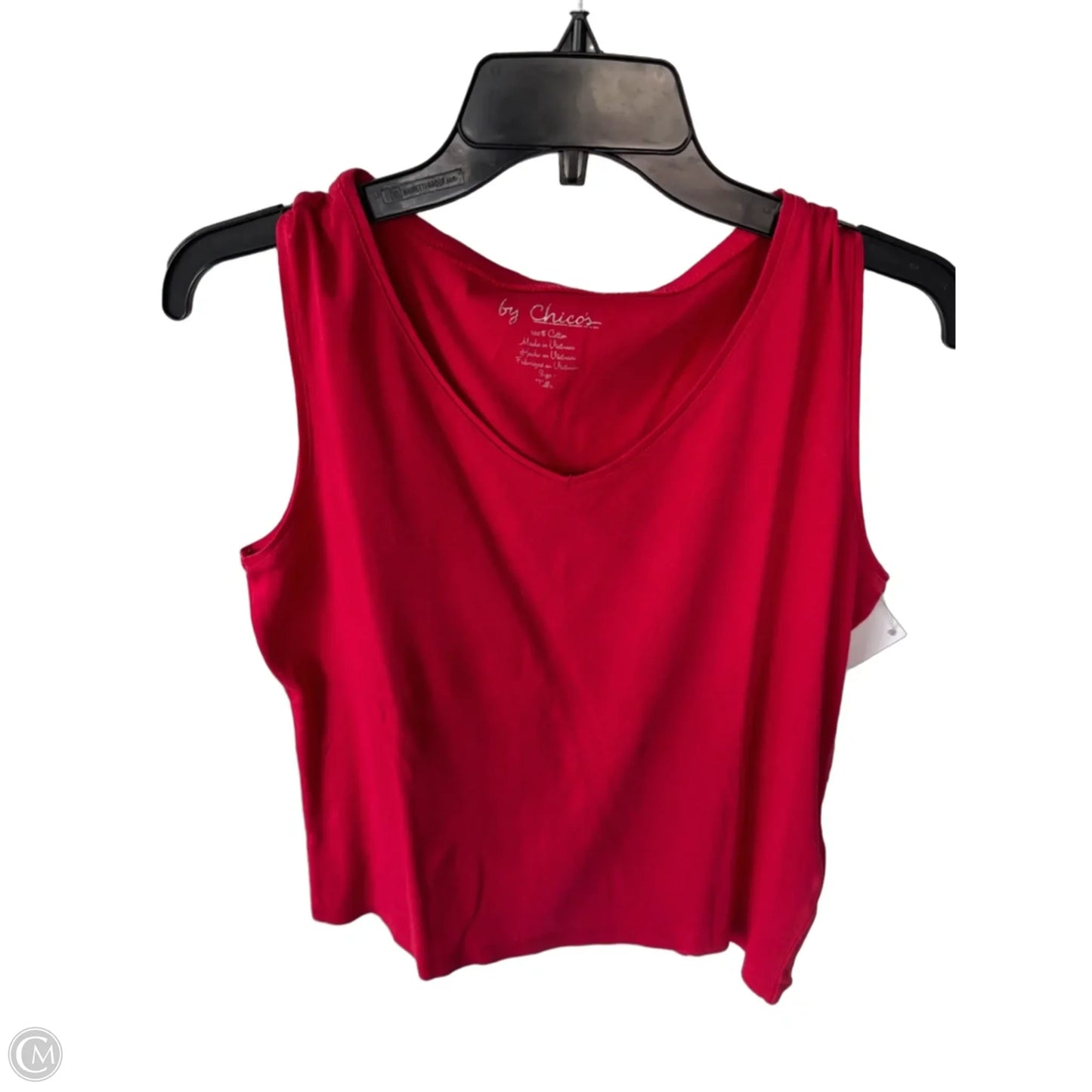 Top Sleeveless Basic By Chicos In Red, Size: M