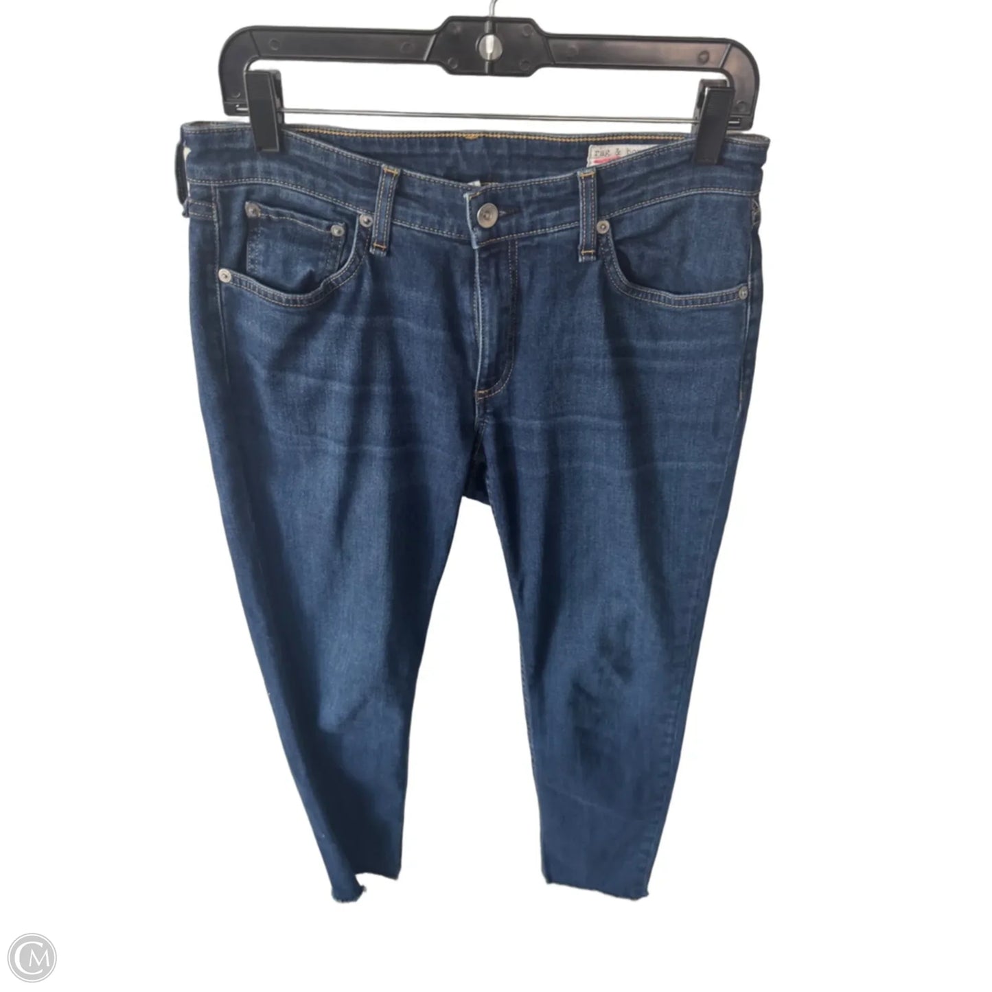 Jeans Boyfriend By Rag And Bone In Blue Denim, Size: 4