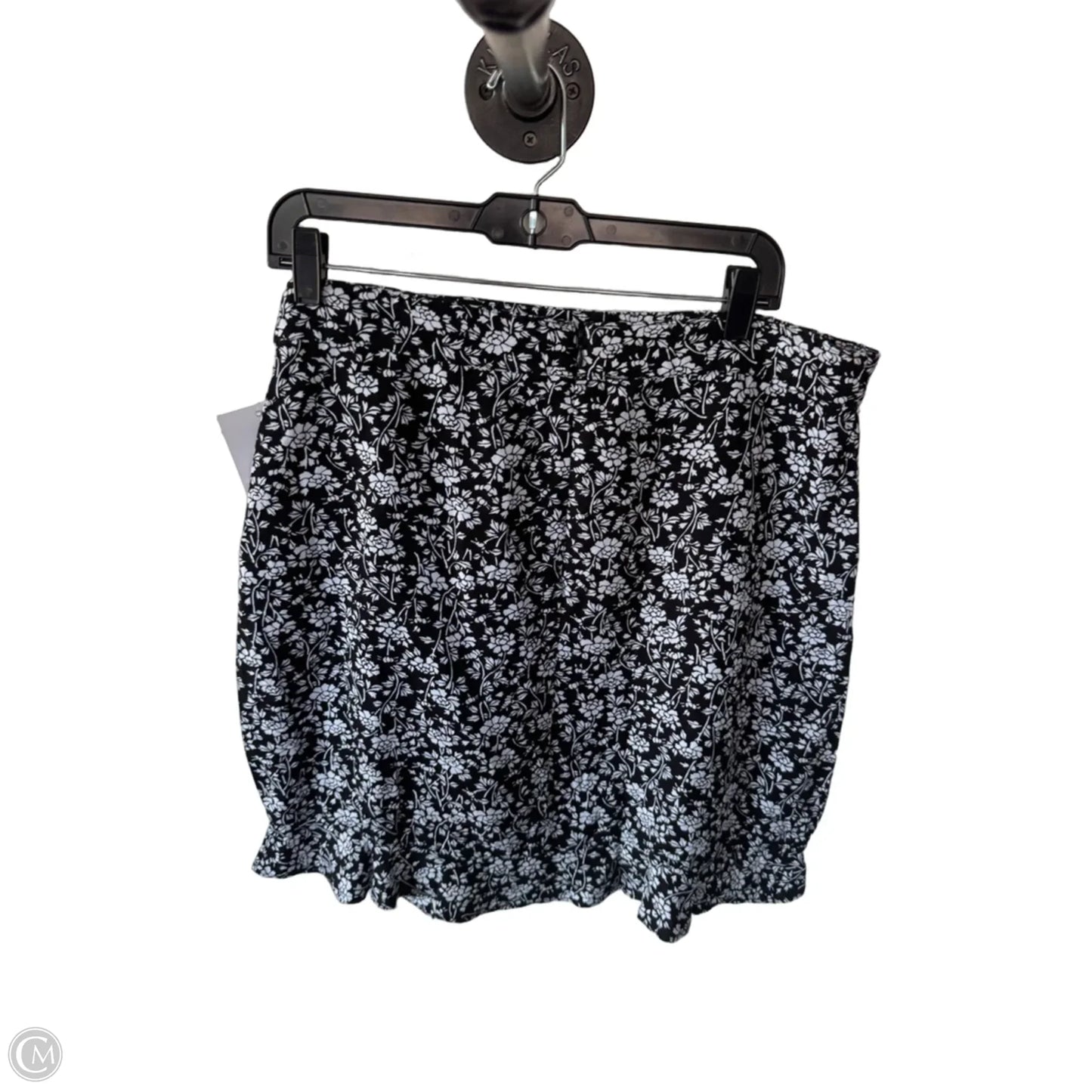 Skirt Mini & Short By Loft In Black & White, Size: 10