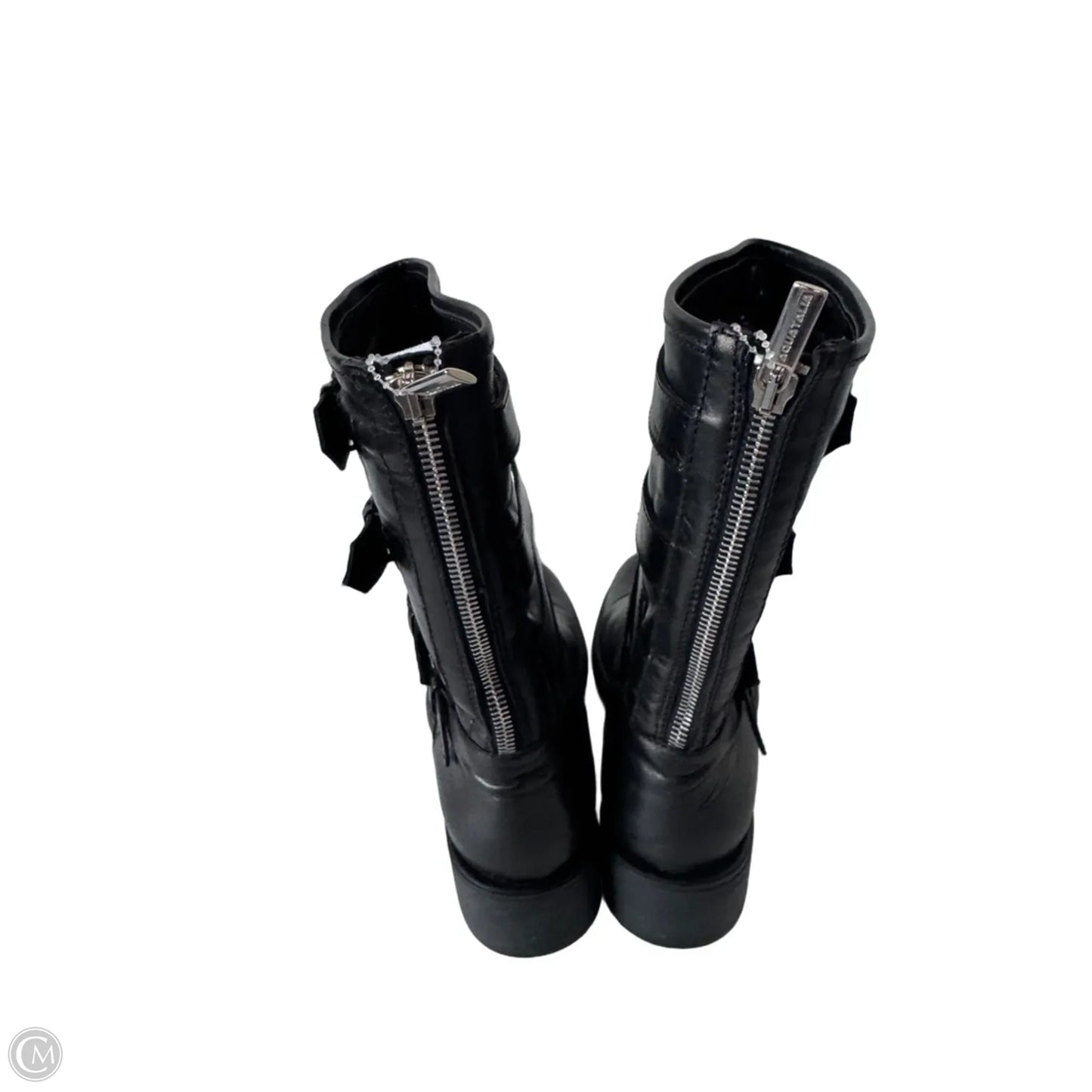 Boots Mid-calf Heels By Aquatalia In Black, Size: 8